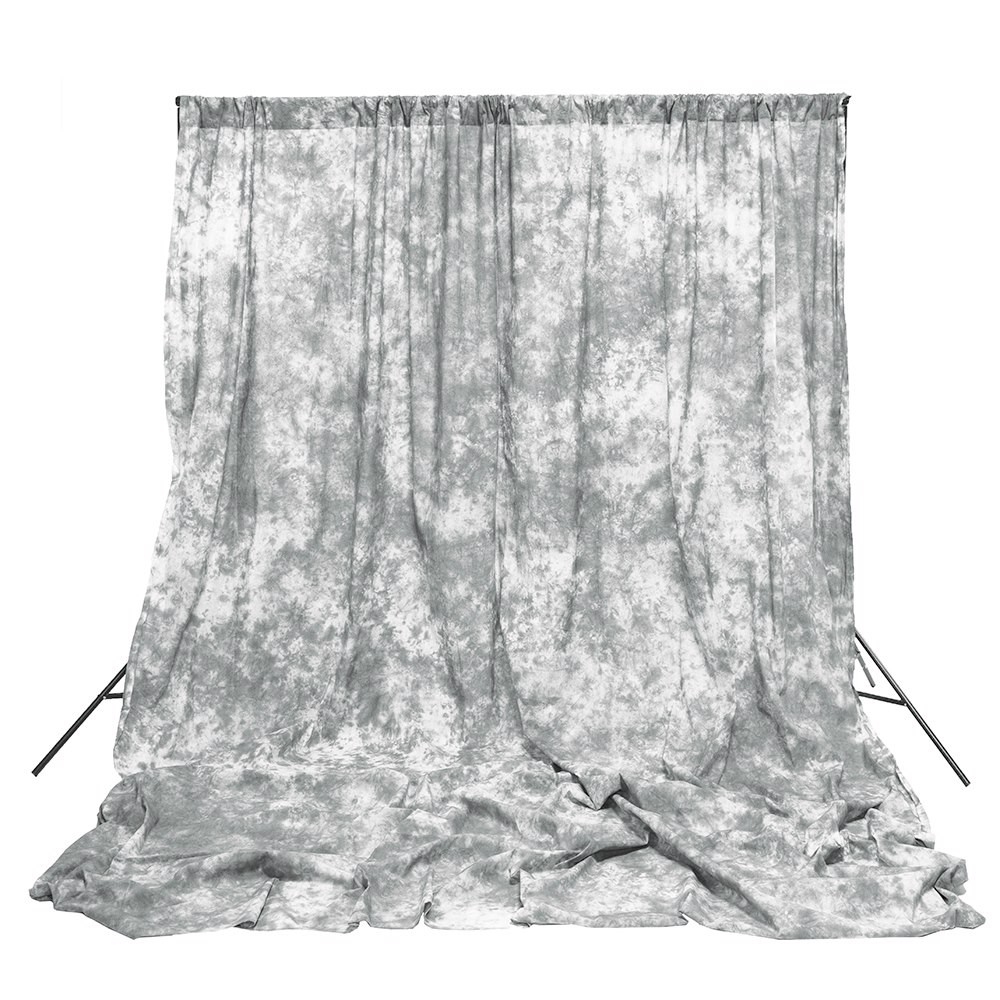 Gray Skies Crushed Muslin Backdrop