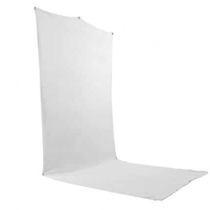 Savage White Floor Extended Travel Backdrop (5' W x 12' H) SA BT01512