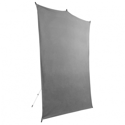 Savage Gray Backdrop Travel Kit (5' W x 7' H) with Stand SA BT7057-KIT